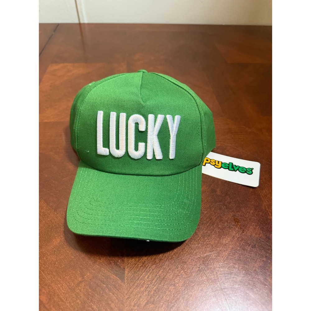 st patricks day lucky hat green snapback tipsy elves cap
